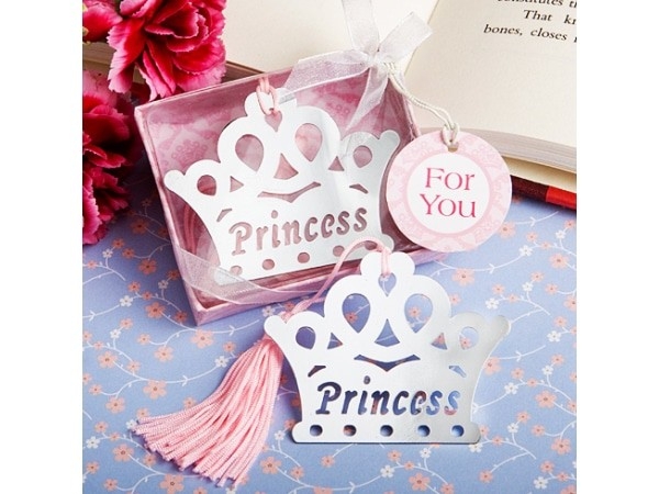 Elegante punto de libro corona princess rosa