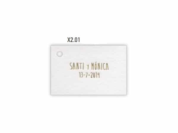 Tarjeta blanca 4,5x3cm (100 UNIDADES)