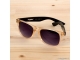 Gafas de sol semi-transparentes, patilla negra lente lila