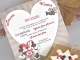 Invitacion de boda puzzle Minnie y Mickey